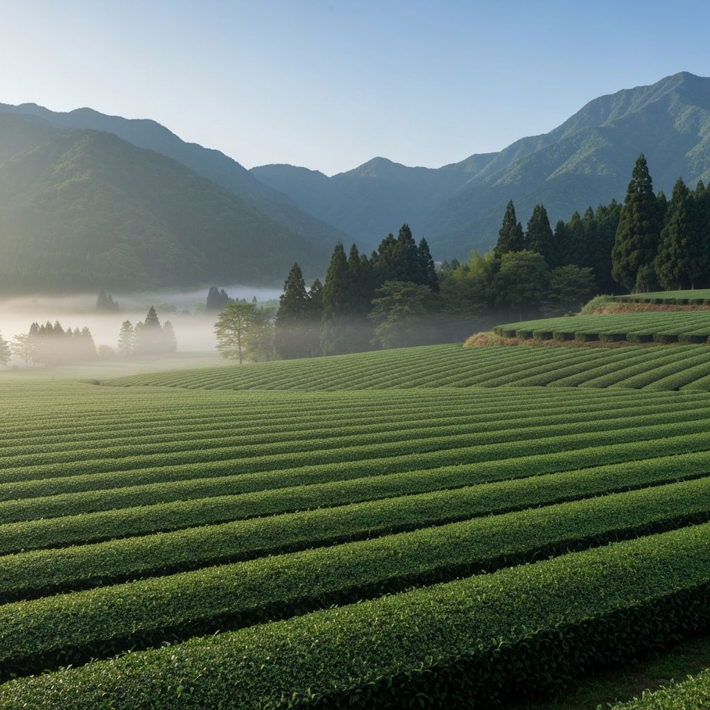 Japanese tea fields - matcha heritage